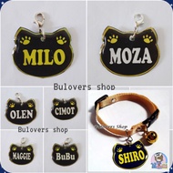 (1) Ready STOCK Dog Cat Name Necklace Pendulum Name Pendant Name Necklace Cat