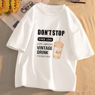 Loose Fit Printed White Casual T-Shirt for Women - EA7R