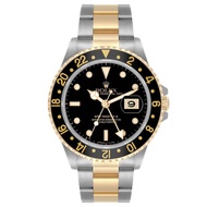 Rolex Rolex GMT-Master II (Reference 16713LN). A yellow gold stainless automatic wristwatch with dat