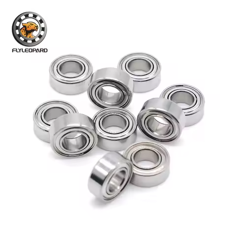 R188ZZ ABEC-9 Bearing 6.35x12.7x4.762 mm 10Pcs High Speed Double Metal Shield Micro Bearing 1/4"x1/2