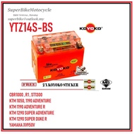 Koyoko Nanogel Maintenance Free Battery ( YTZ14S-BS)