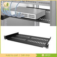 [Ihoce] 1U Rack 44 Lbs/20 Kg Steel 1U Server Rack Shelf for Device Computer Desktop
