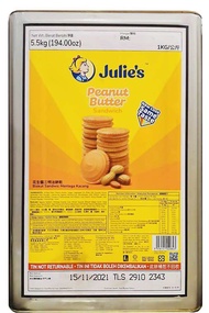 5.5Kg Julie's Peanut Butter / Biskut Mentega Kacang ( Tiada Tin Deposit )