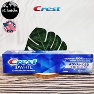 Crest _ 3D White Advanced Whitening Fluoride Anticavity Toothpaste 147g เครสต์ ยาสีฟัน เพื่อฟันขาว ป