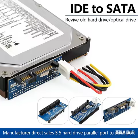 SATA IDE adapter 40 pin IDE to SATA converter SATA-IDE converter 3.5 HDD IDE/PATA hard disk adapter 