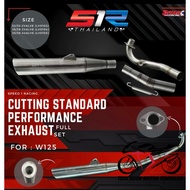 (S1R) THAILAND X GL RACING CUTTING STANDARD PERFORMANCE EXHAUST FULL SET FOR WAVE 125