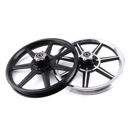 Rim Hab Roda Brek Cakera Depan Aluminium 14 inci untuk Motosikal, Skuter Elektrik, E-bike, Basikal L