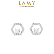 LAMY Hexagon Stone Shapes - Earrings Silver 3224