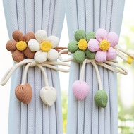 Simple Cute Flower Curtain Strap Binding Strap Tie Strap Storage Buckle Binding Rope Tie Decoration 