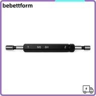 LUCKY Double Ends Thread Gauge, Steel Material M5x0.8 Thread Plug Gauge, Durable Black 6H Tolerance 