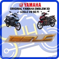 ORIGINAL YAMAHA EMBLEM LC135 135LC SE V8 135 LC SPECIAL EDITION GOLD STICKER EMBLEM 3D