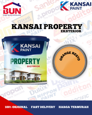 CAT TEMBOK KANSAI PAINT PROPERTY EKSTERIOR 5KG - ORANGE RESTO