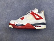 喬丹4代運動鞋 Jordan Nigel Sylvester Air Jordan 4 聯名Brick After Brick 白紅