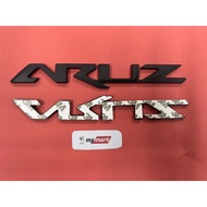Perodua Aruz Logo "'ARUZ" Matte Black logo