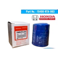Honda Oil Filter for Civic, City, Accord, Jazz, CR-V (15400-RTA-003) Parts