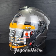 INK HELMET TERRA 2 SOLID | TITANIUM TITANIUM | TERRA2 DOUBLE VISOR