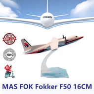 ✺𝟐𝐟𝐨𝐫𝟑𝟓✺ 🛩🛩Malaysia Airlines🛩🛩MAS Fokker-50 Cargo Passenger Aeroplane Diecast Model 16cm