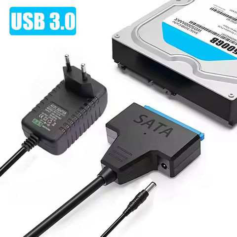 USB 3.0 to SATA 3 Adapter Cable 2.5" 3.5" External Hard Drive Converter for Samsung Seagate WD HDD S