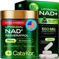Liposomal NAD+ Supplement with Resveratrol – NMN Supplement Alternative – Third-Party Tested – Advan