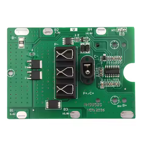 BMS 5S 20A 21V 18650 Li-ion Battery Charge Board NTC Temperature Protection with DC Plug 5S BMS PCM 