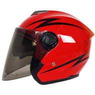 Dual Lens Motorcycle Helmet for Both Men and Women All Season Universal 3/4 Helmet