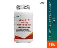 LAC Vitamin C 1000MG With Rose Hips Timed-Release Tablet 180S (Was Known As GNC Vitamin C 1000MG With BioflavoNoids)