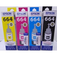 ORIGINAL | EPSON T664 Series Ink BLACK , CYAN , MAGENTA , YELLOW