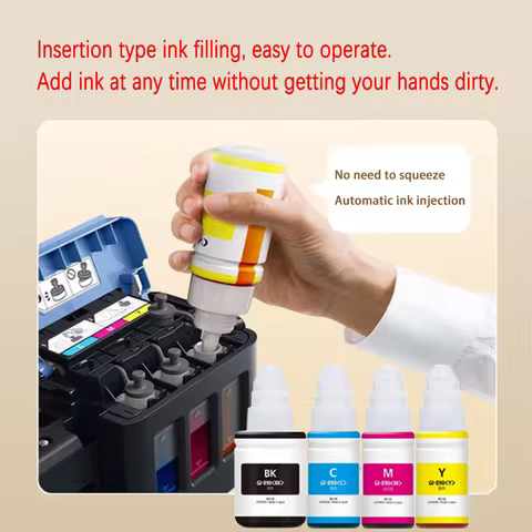 GI490 GI790 GI890 Dye Ink For Canon GI-490 GI-790 GI-890 For Pixma G1000 G1100 G1400 G2000 G2100 G24