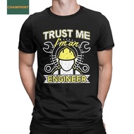 Trust Me Im An Engineer Men's T Shirt Awesome Tees Short Sleeve Round Neck T-Shirt Cotton Classic To