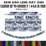 Canon EF 70-300mm f/4-5.6 IS USM Lens Skin (Many models) | Decal Film 3M camera lens protection stic