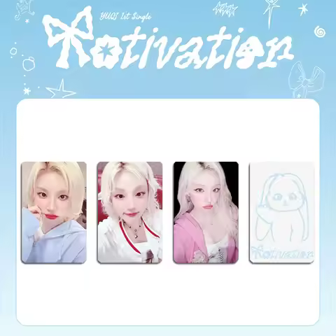 KPOP I-DLE YUQI MS Ver Two Sides Selfie LOMO Cards MOTIVATION Solo Album 3/9/12Pcs/Set Photocard Ins