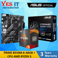 [COMBO SET] ASUS PRIME B550M-K AM4 MATX MOTHERBOARD + AMD RYZEN PROCESSOR