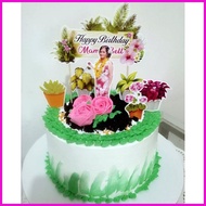✸ ☾ Plantita Theme Cake Topper