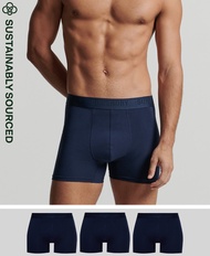 Superdry Organic Cotton Boxers Triple Pack - Richest Navy