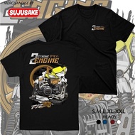 Yamaha Fiz R Racing T-shirt Distro 2 Stroke men's T-shirt Honda men's premium branded original distr