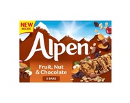 Alpen Bar Fruit , Nut &amp; Chocolate อัลเพน บาร์ ผลไม้ , นัท ผสม ช็อกโกแลต 145g