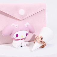 Kuromi & MyMelody心動系列-美樂蒂晶鑽造型戒指