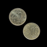 Koin Spanyol 10 Cent Euro Tahun 1999-2006