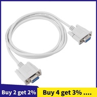 1PC 5ft F / F Serial RS232 Null Modem Cable Female to Female DB9 FTA  Connection 9 Pin Data COM Cabl
