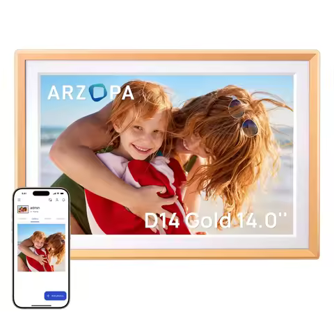 ARZOPA 14 Inch WiFi Digital Photo Frame IPS HD Touch Screen Unlimited Free Cloud Storage Remote Phot