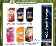 ACC Syrup 1L - chocolate/blueberry/strawberry/caramel/ube/mango