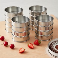 8cm & 10cm Round Stainless Steel English Muffin Rings for Baking Pastries at Home