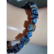 #B77 100% Natural Blue Pietersite Bracelet H 9.2mm x L 9.2mm (Lighning Pietersite)