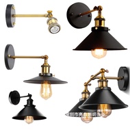 American Wall Lamp Industrial Style Iron Creative Balcony Corridor Walkway Bar Bedroom Retro Wall La