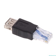dingdongaa 1-Pack USB - RJ45 USB2 0 A Female to RJ45 Ethernet Male AF-8P8C Connector