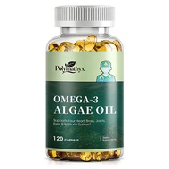 Polymathyx Vegan Omega 3 Algae Oil | Plant Based DHA EPA | Sustainably Sourced Heart, Brain, and Eye