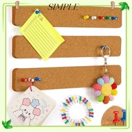 SIMPLESHOP Self Adhesive Cork Board, Frameless Self Adhesive Pushpin Cork Board, Durable Removable C