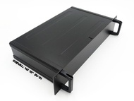 CHEVAL HS19  2U-D1 กล่องอลูมิเนียมอิเล็กทรอนิคส์เคสมี Heat sink ด้านข้างพร้อมรางอลูมิเนียมยึดแผ่นวงจ