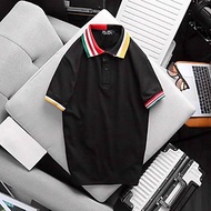 Áo thun polo chất cotton cổ phối màu bigsize nam tới 140kg