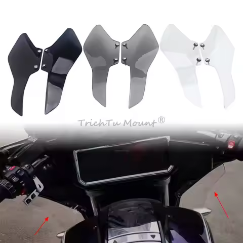 Motorcycle Side Fairing Windshield Wind Deflector Leg Protector For BMW R18 R18B Bagger R18 Transcon